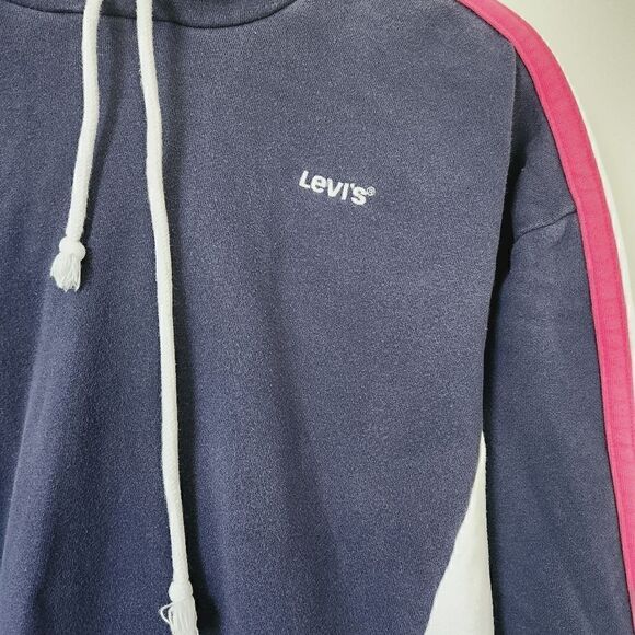 Levi's Maritime Short Hoodie in Navy Size Large - Picture 3 of 7